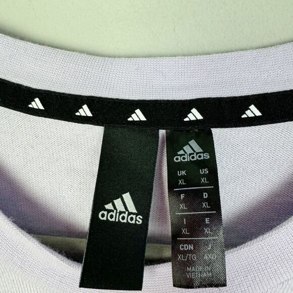 ADIDAS | Light Purple Crewneck Heavyweight Short Sleeve Tee Men’s Size X-Large - Picture 7 of 10